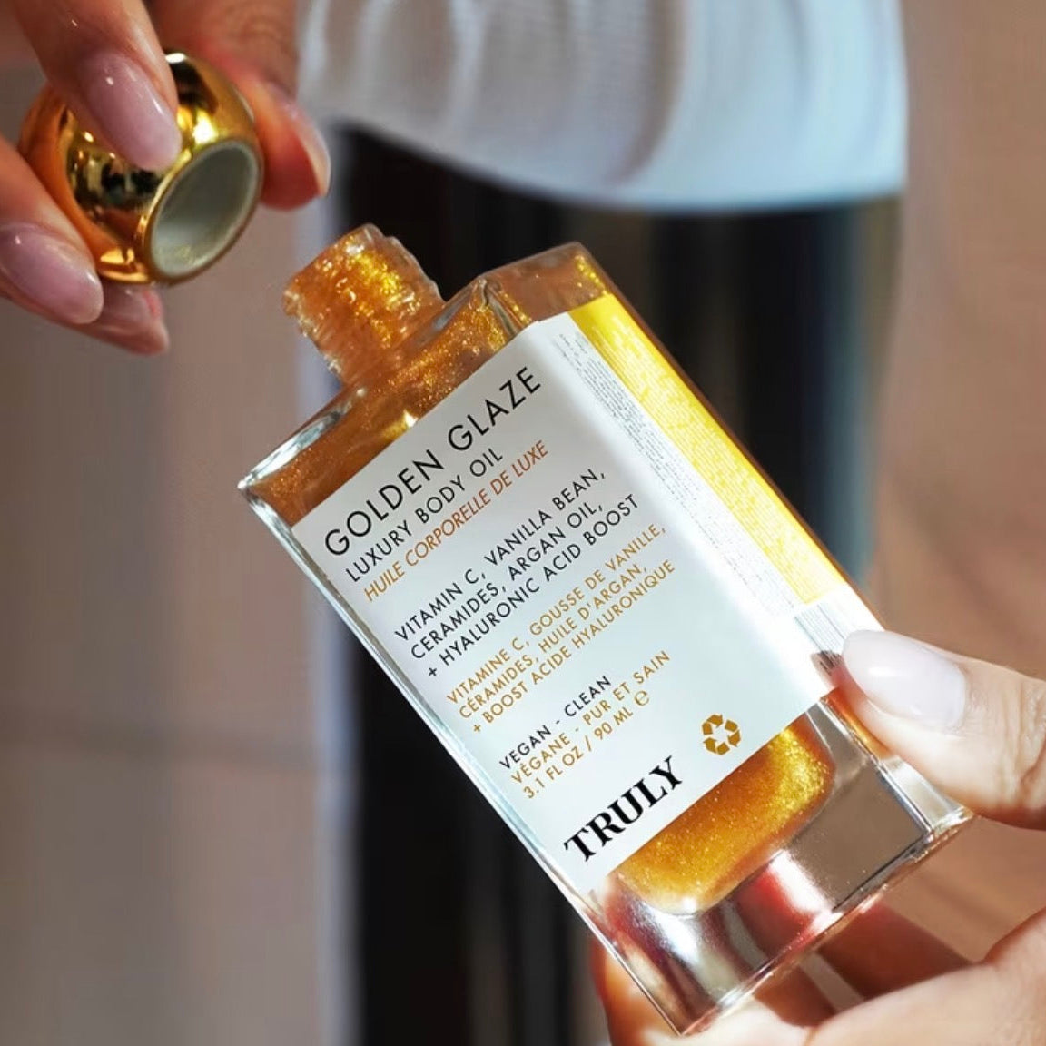 Golden Glaze – Huile Scintillante Corps à la Vanille