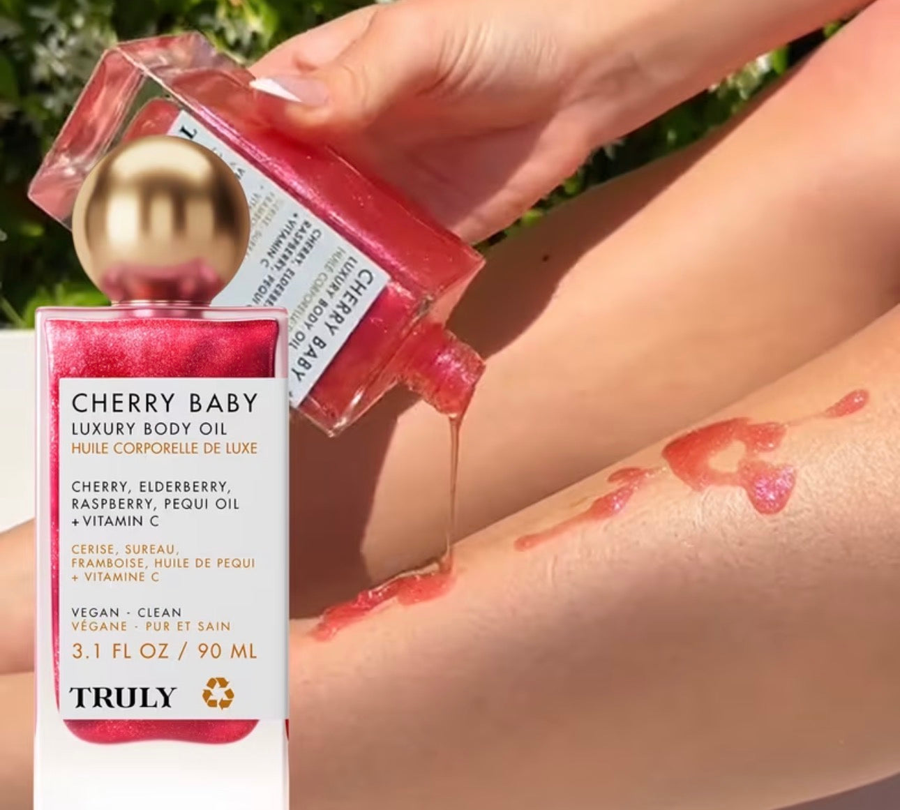 Cherry Baby – Huile Scintillante Corps Effet Glow Rosé 90 ML