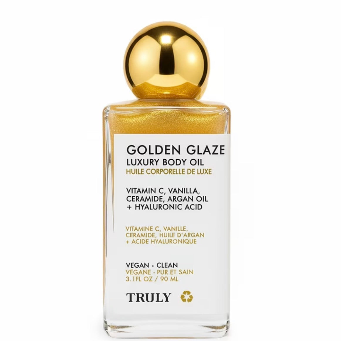 Golden Glaze – Huile Scintillante Corps à la Vanille