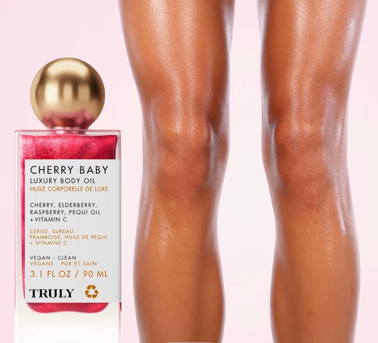 Cherry Baby – Huile Scintillante Corps Effet Glow Rosé 90 ML