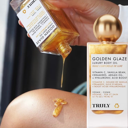 Golden Glaze – Huile Scintillante Corps à la Vanille